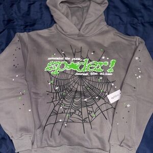 Grey Spider Hoodie